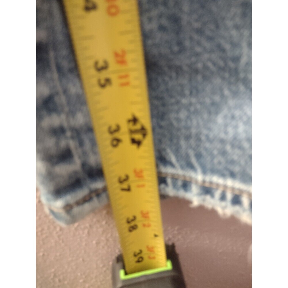 AMERICAN EAGLE Mom Jeans Women's Size 2 STRIGID High Rise Baggy Straight Ripped - Picture 11 of 14